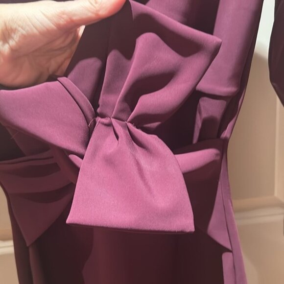 🎀CHIARA BONI purple midi sheath dress made in Italy - Picture 6 of 12